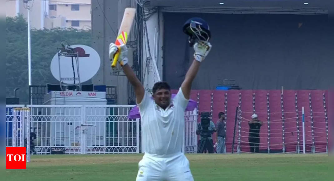 Historic! Red-hot Sarfaraz Khan becomes first-ever Mumbai batter to notch up Irani Cup double ton | Cricket News – Times of India