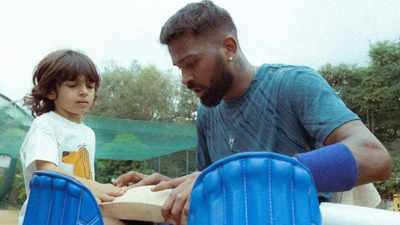 ‘My biggest motivation’: Hardik Pandya shares heartwarming moment with son Agastya during practice session