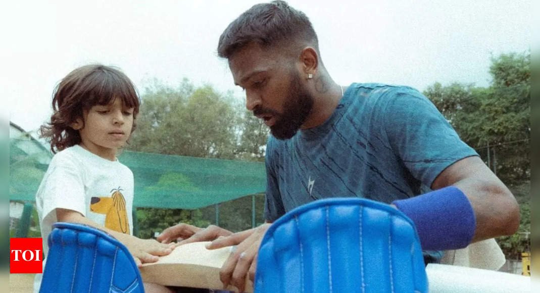 ‘My greatest motivation’: Hardik Pandya shares heartwarming second with son Agastya throughout follow session – Occasions of India