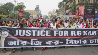 RG Kar case: Doctors take out protest march on Mahalaya in Kolkata