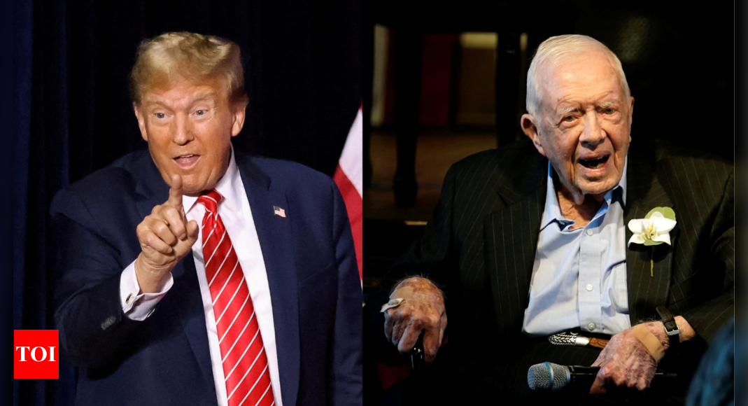 Trump mocks Jimmy Carter on his 100th birthday, claims Biden is ‘worst president’ – Times of India