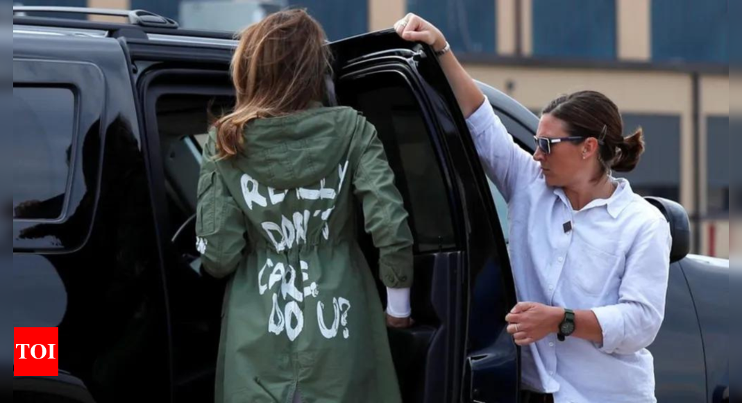 Melania Trump claims 2018 “I don’t care” jacket was directed at media, not linked to migrants – Times of India