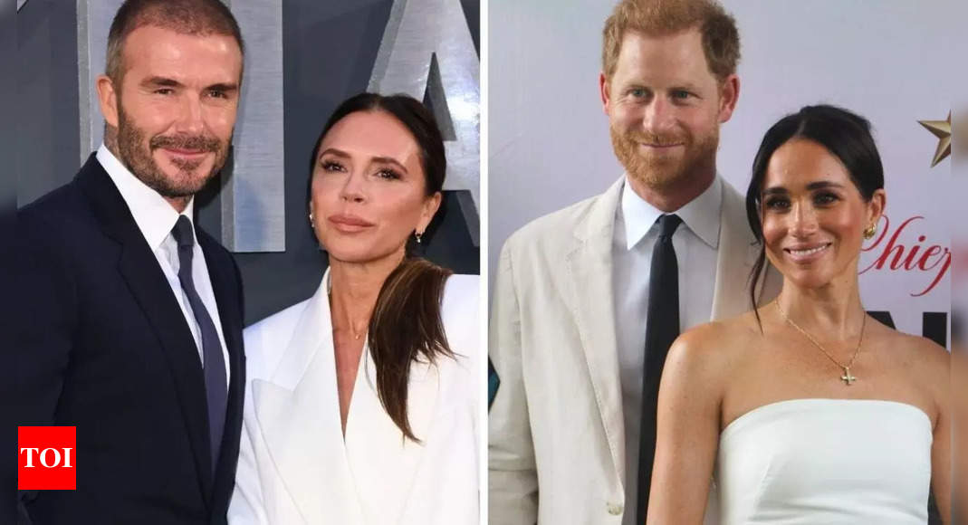 Meghan, Harry completely ditched by David and Victoria Beckham? The real reason is… – Times of India