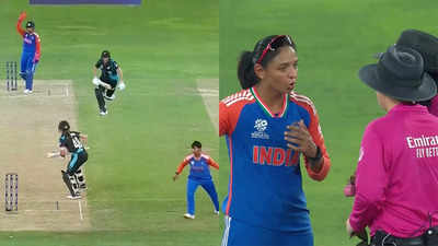 Drama at T20 World Cup: Harmanpreet Kaur unconvinced by Amelia Kerr's run-out decision; Ashwin reacts. Watch