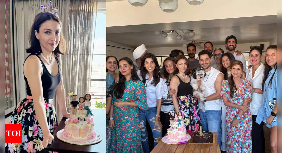 Inside pics from Neha Dhupia's son's birthday bash