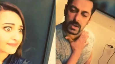 Salman Khan's old dubsmash clip with Sonakshi Sinha cracks up the internet; fans say 'Bollywood used to be so much fun'