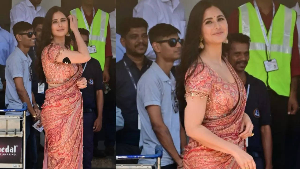 Katrina Kaif sparks health concerns as she gets spotted with a black patch;  which could be to monitor diabetes or fitness; worried fans ask, 'Is she  okay?' | Hindi Movie News -