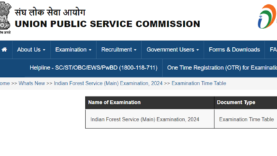 UPSC IFS Mains exam date 2024 announced: Check full schedule here