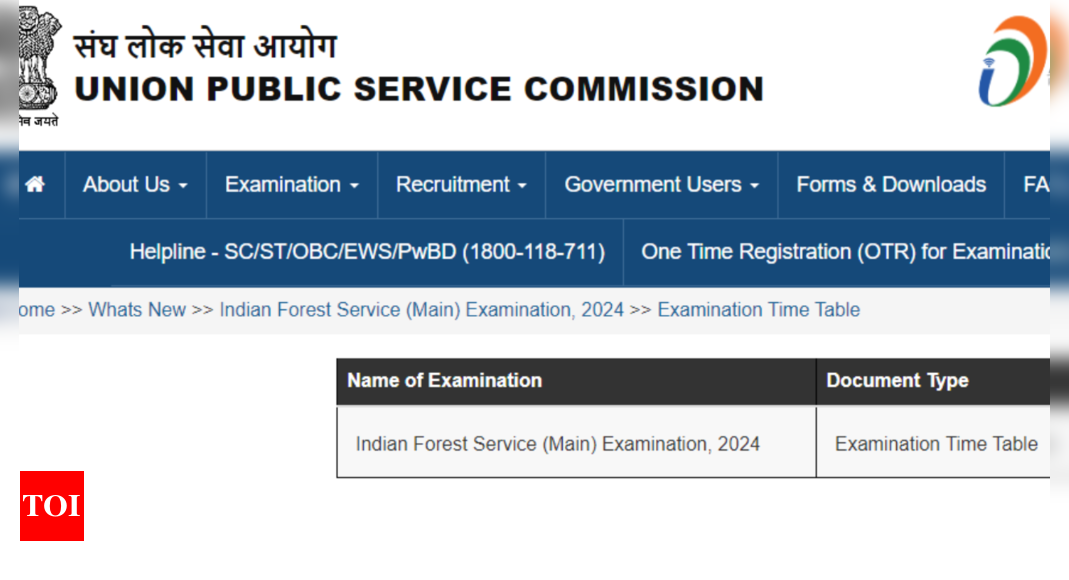 UPSC IFS Mains exam date 2024 announced Check full schedule here