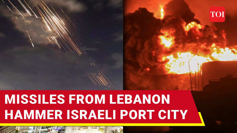 Israeli City Haifa Bombarded, Locals Run For Cover; Hezbollah Missiles ...