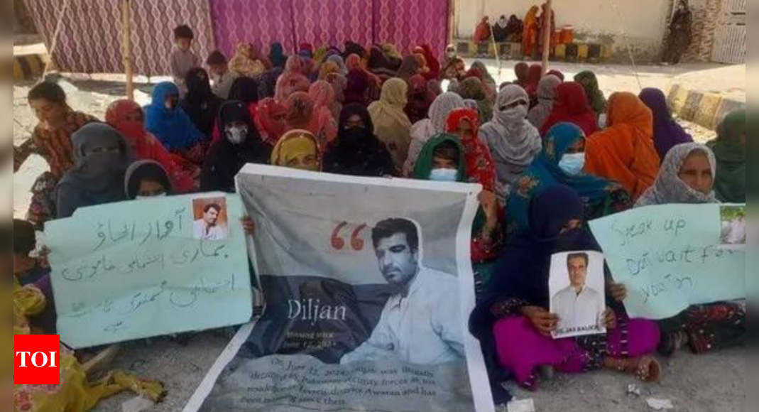 Pak: Protest in Awaran demands safe return of Diljan Baloch amid intimidation by security forces – Times of India