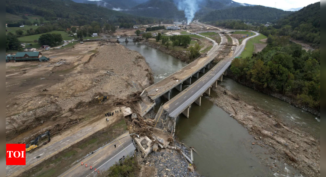 Hurricane Helene: US provides 0 million in emergency funds to North Carolina – Times of India