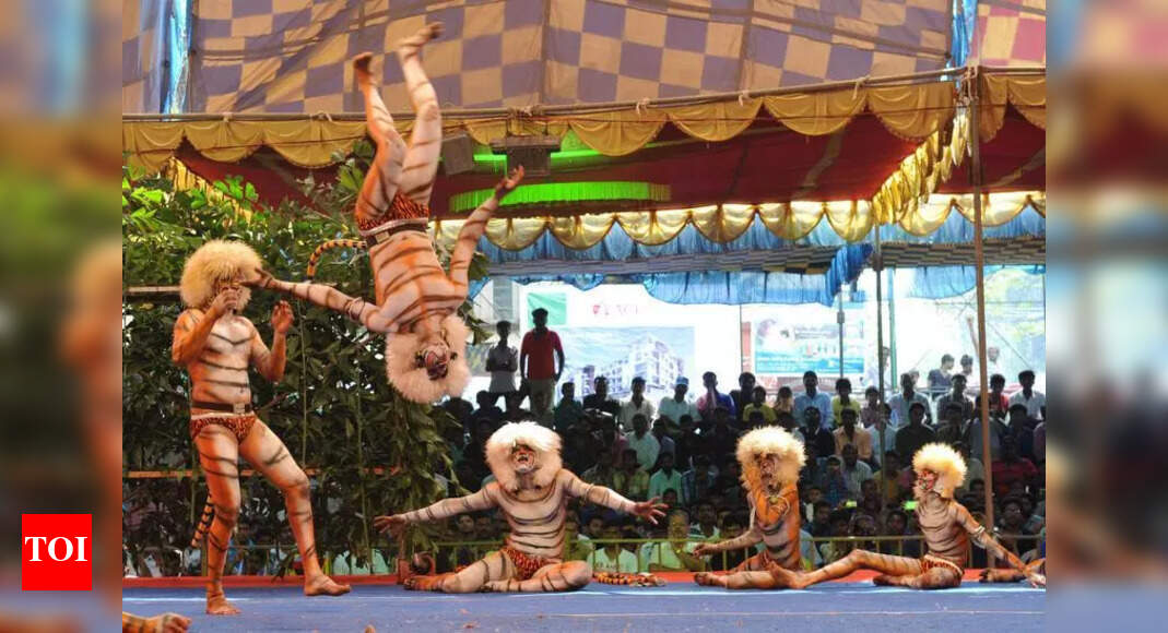 Unity in Diversity: All-Religion Pili Vesha Troupe at Dasara Festival ...