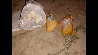 Heroin worth 10cr dropped by Pak drone seized in Sriganganagar
