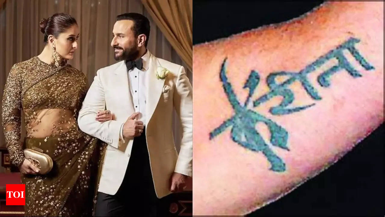 Kareena Kapoor Khan reveals she asked Saif Ali Khan to get her name  tattooed on his arm: 'If you love me...' | Hindi Movie News - Times of India