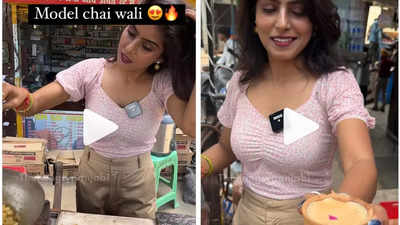 Simran Gupta sparks social media buzz with a viral video of preparing tea at her ‘Model Chai Wali’ stall