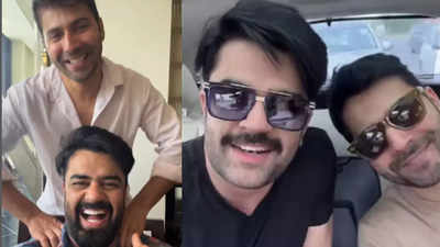 Watch: Varun Dhawan and Maniesh Paul bromance from the sets of ‘Sunny Sanskari Ki Tulsi Kumari’