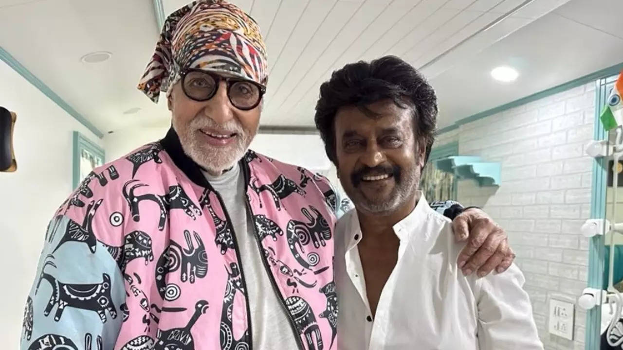 Rajinikanth Amitabh Bachchan abandoned everything at the height of his stardom and spent a year or two living alone in Switzerland Hindi Movie News Times of India