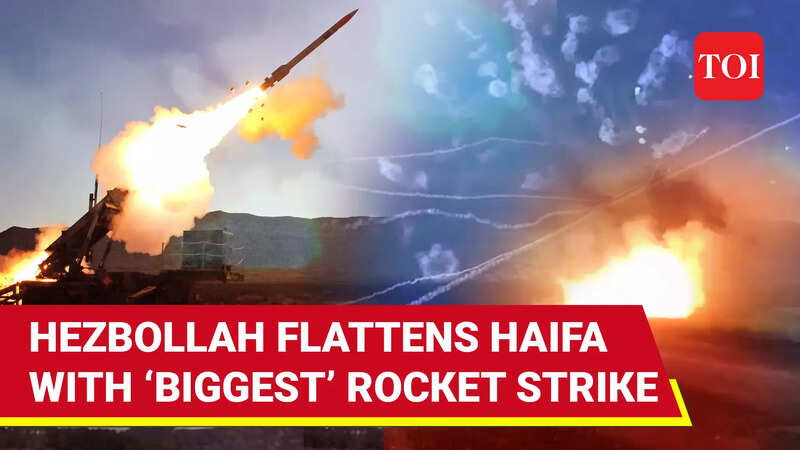 Hezbollah’s ‘Biggest-Ever’ Rocket Attack Jolts Israel’s Port City Haifa
