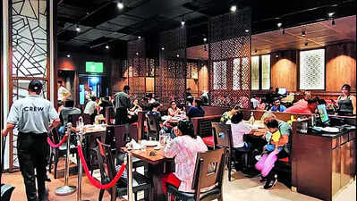 F&B street leaves protest blues behind