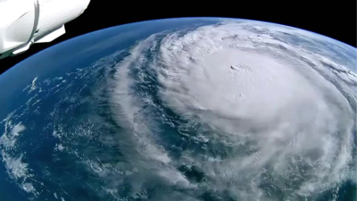 Stunning images from space show Hurricane Milton swirling over Earth