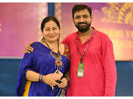 We have been singing garbas together for more than 25 years: Sachin & Ashita Limaye