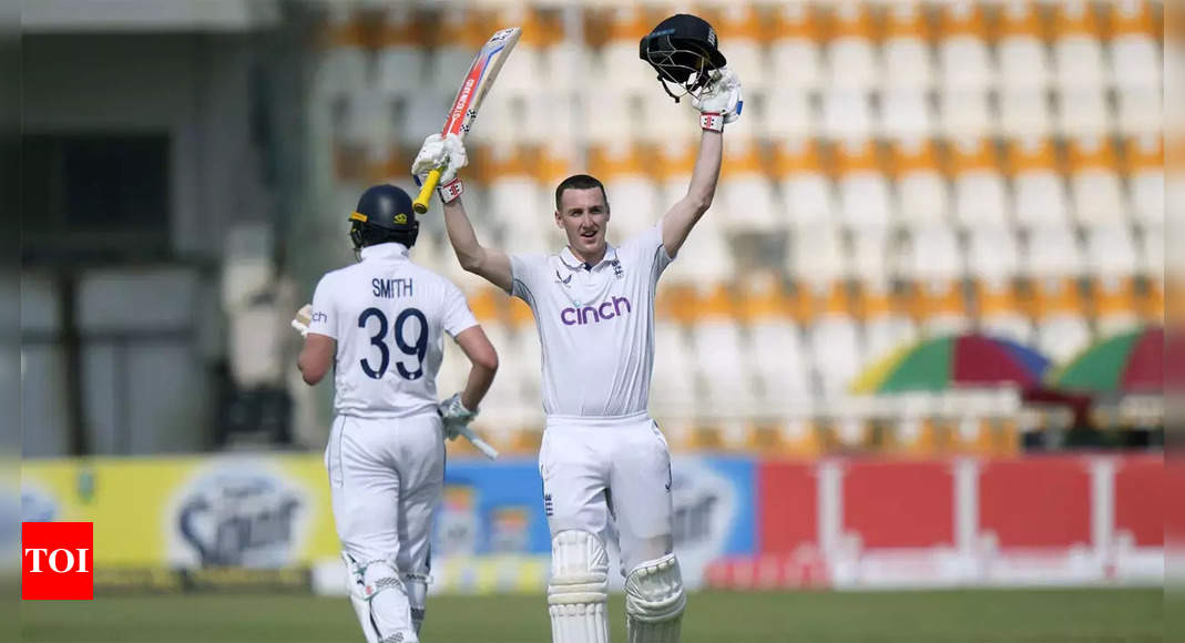 Triple centurion Harry Brook happy to break Dad’s club record | Cricket News – Times of India