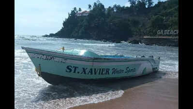 Unregistered tourist boat capsizes off Baga, seized