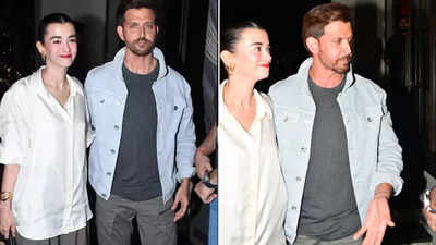 Hrithik Roshan holds girlfriend Saba Azad close at director Siddharth Anand’s wife's birthday party