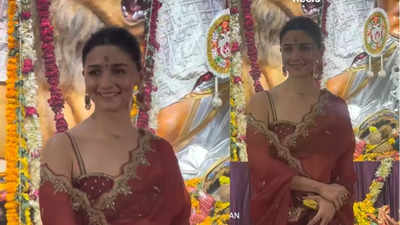 Watch: Alia Bhatt shines at Durga Puja during 'Jigra' release