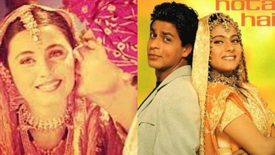 Did you know Kajol's lehenga was inspired by a carpet, while Rani Mukerji donned her mother's Mangalsutra in 'Kuch Kuch Hota Hai'?