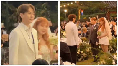 HyunA marries Yong Junhyung in enchanting garden wedding ceremony - WATCH VIDEO