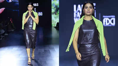 Olympic medalist Manu Bhaker owns the ramp at Lakme Fashion Week X FDCI