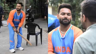 'Batsman hu, batting leke ghar chala jata hu': Rishabh Pant relives gully cricket days with a cheeky remark. Watch