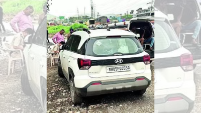 SUV mows down 3; driver, aide held for 'disturbing peace'