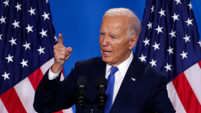 Biden calls the secretary his “boss” and refers to Vice President Harris as “president” during the hurricane briefing.