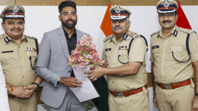 Fast-bowler Mohammed Siraj takes charge as DSP in Telangana