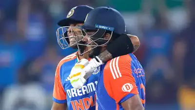 Sanju Samson and Suryakumar Yadav's blitzkrieg helps India post their highest powerplay score in T20Is