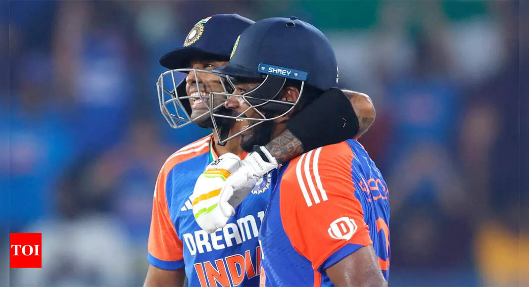 Sanju Samson and Suryakumar Yadav’s blitzkrieg helps India post their highest powerplay score in T20Is | Cricket News