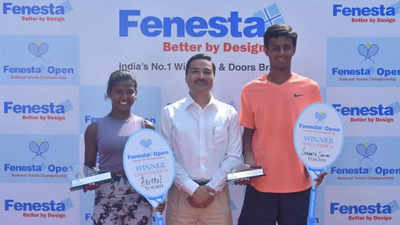 Aahan clinches double crown in National junior tennis