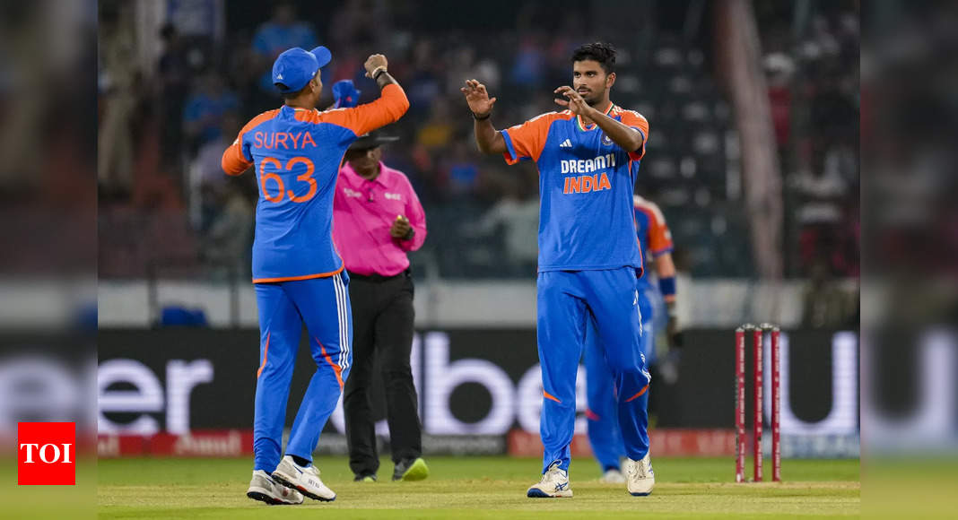 Washington Sundar outclasses Hardik Pandya, Riyan Parag to win… | Cricket News – Times of India