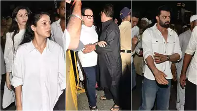 Baba Siddique funeral: After Salman Khan, Shehnaaz Gill, Giorgia Andriani, Zareen Khan, Urvashi Rautela among other celebs pay their last respects