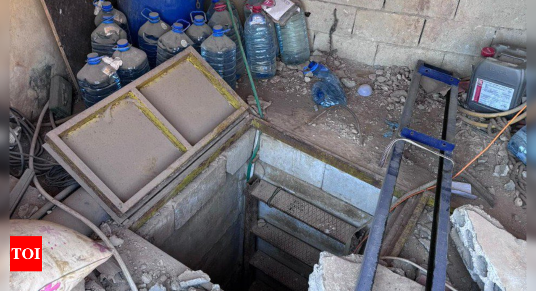 Watch: IDF uncovers underground shaft, captures Hezbollah terrorist – Times of India