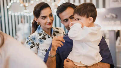 Sonam Kapoor shares a heartwarming picture of her little one Vayu 'Growin' up quick'