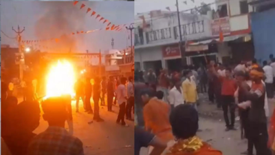 Firing during Durga immersion kills one, triggers vandalism in Bahraich