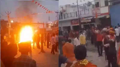 Violent clash over DJ music at Durga immersion turns deadly in UP's Maharajganj