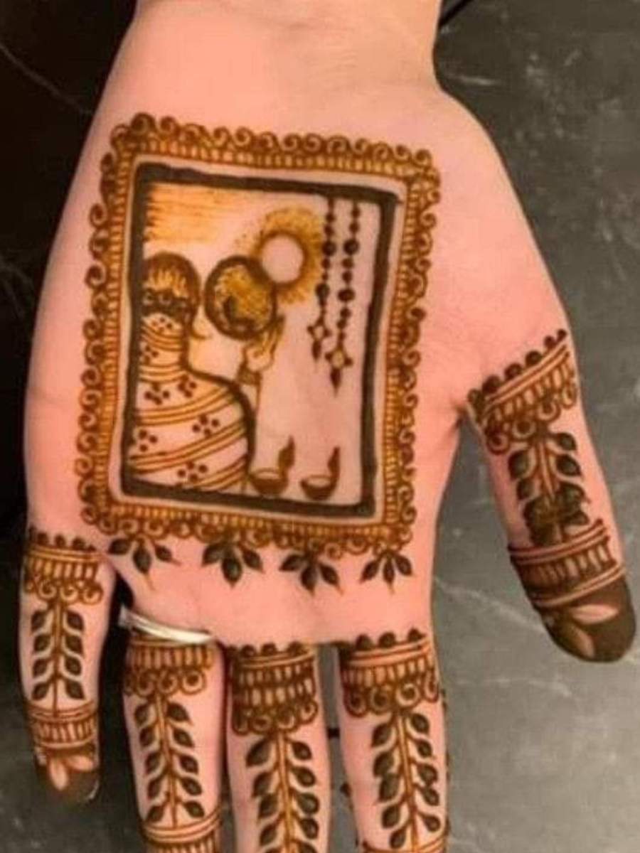 Beautiful Karwa Chauth Mehndi Designs Inspired By Moon To Try This Year