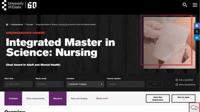 University of Essex Launches Integrated Masters in Nursing: Eligibility, Course Structure, Fee, and More – Times of India