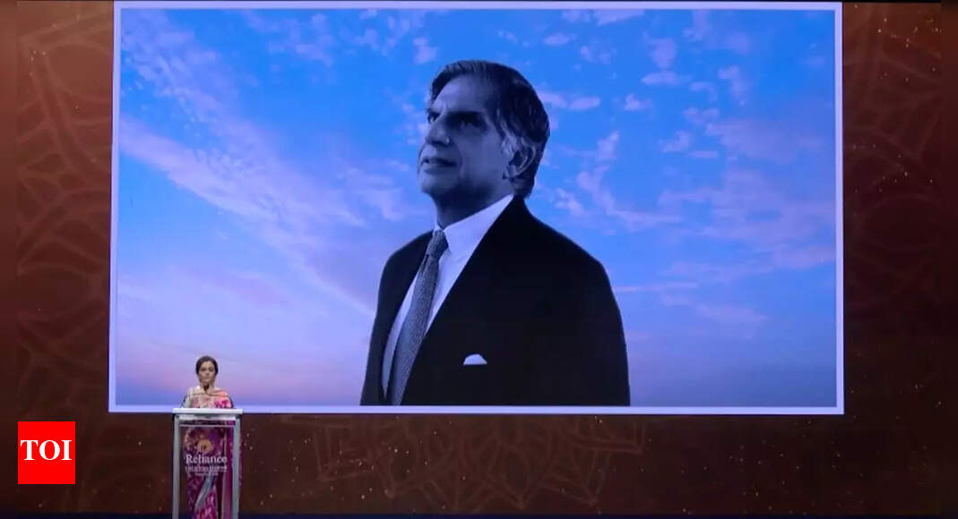 Honouring a visionary: Nita and Mukesh Ambani pay homage to Ratan Tata