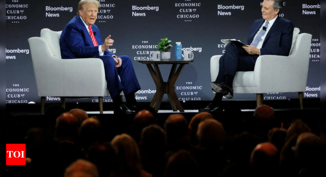 Donald Trump clashes with Bloomberg editor over tariff: ‘Must be hard for you…’ – Times of India